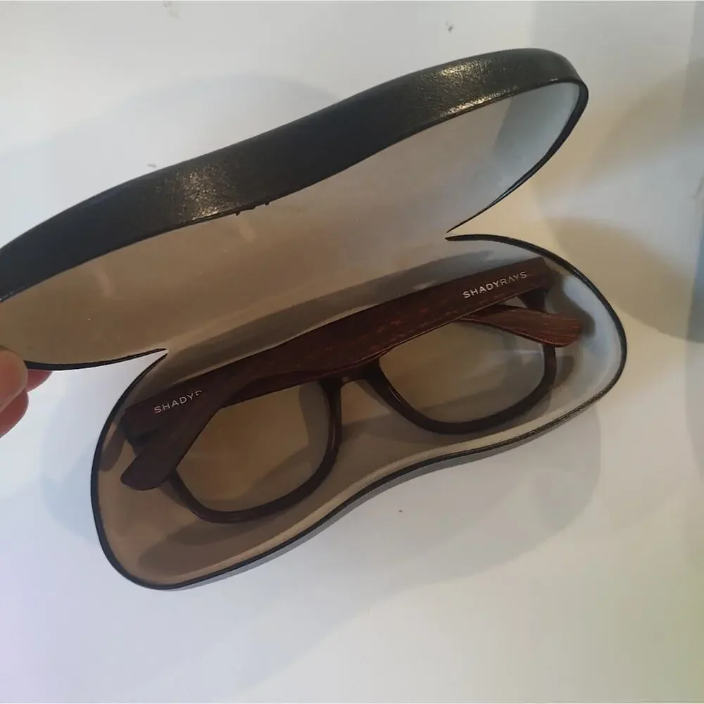 SHADYRAYS Classic Timber in Deep Timber Wood Grain Blue Light Glasses